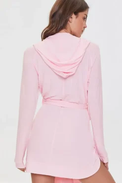 Hooded Tie-Waist Robe