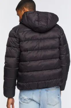 Hooded Zip-Up Puffer Jacket
