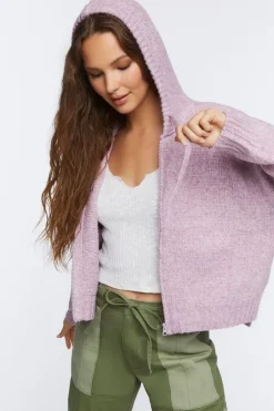 Hooded Zip-Up Sweater