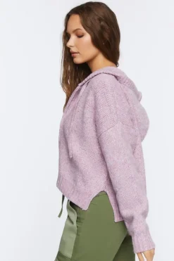 Hooded Zip-Up Sweater
