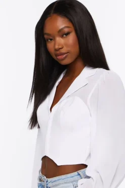 Hook-And-Eye Long-Sleeve Shirt