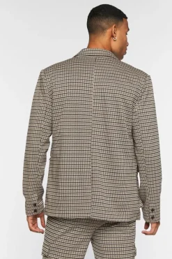 Houndstooth Notched Blazer