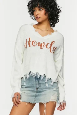 Howdy Graphic Sharkbite Sweater