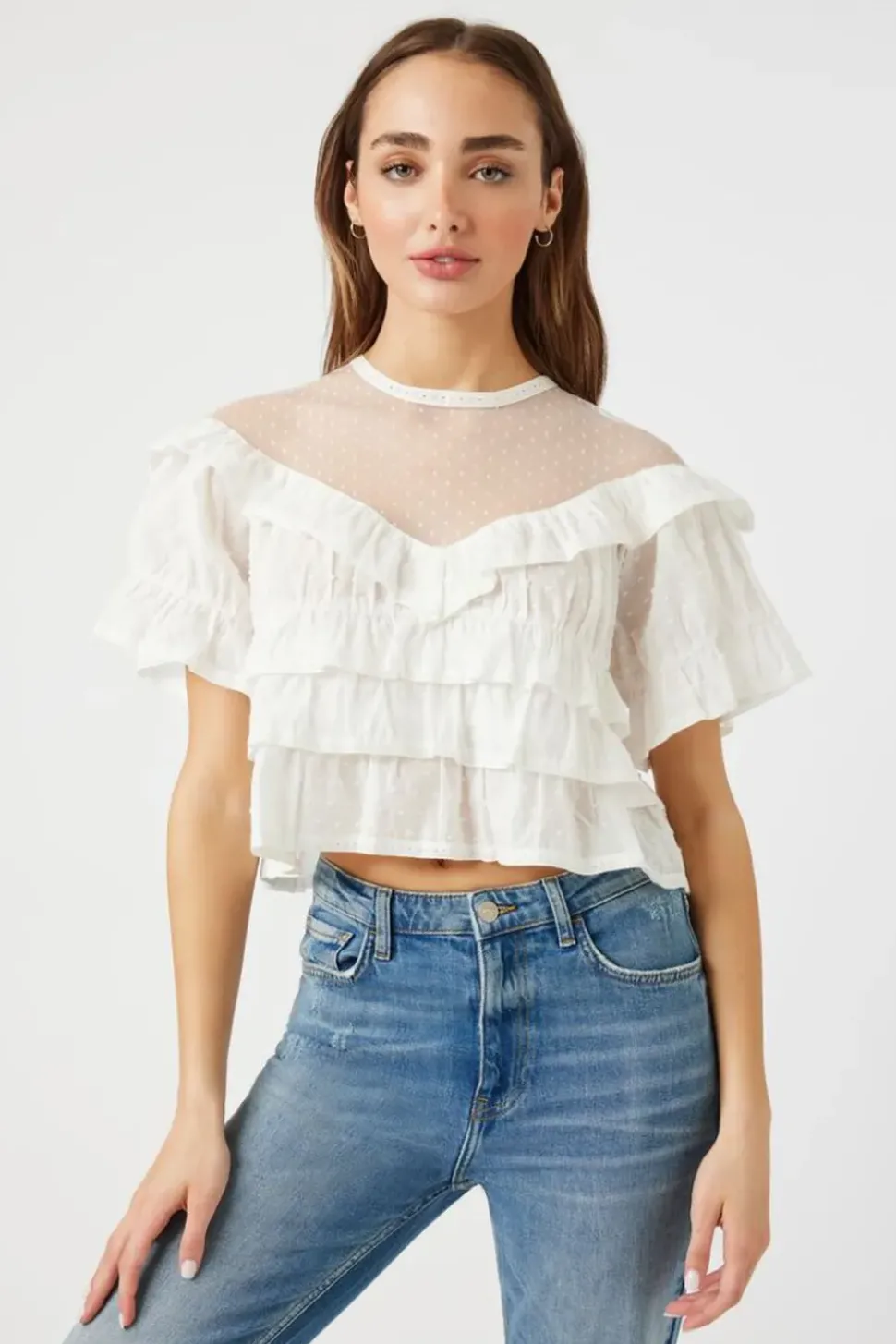 Illusion Swiss Dot Top