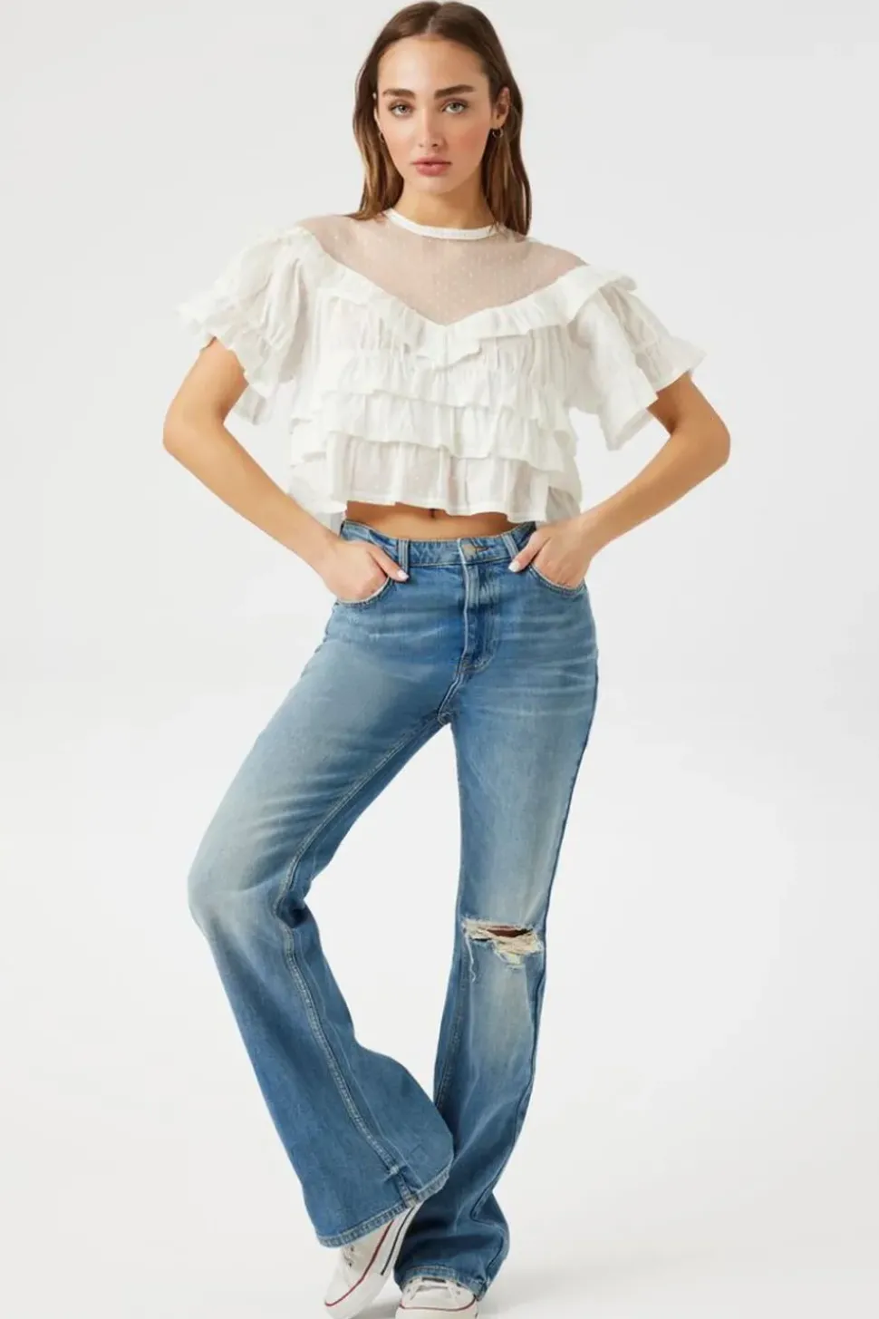 Illusion Swiss Dot Top