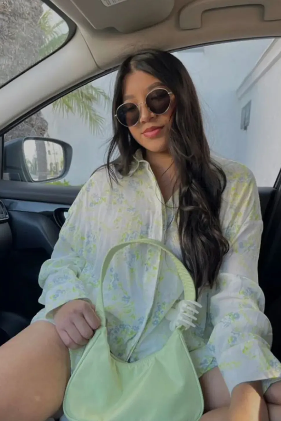 Inverted Floral Print Shirt