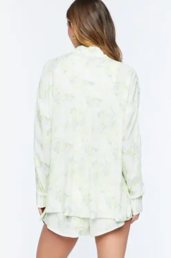 Inverted Floral Print Shirt