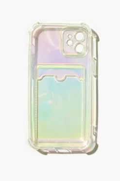 Iridescent Cardholder Case For Iphone 12