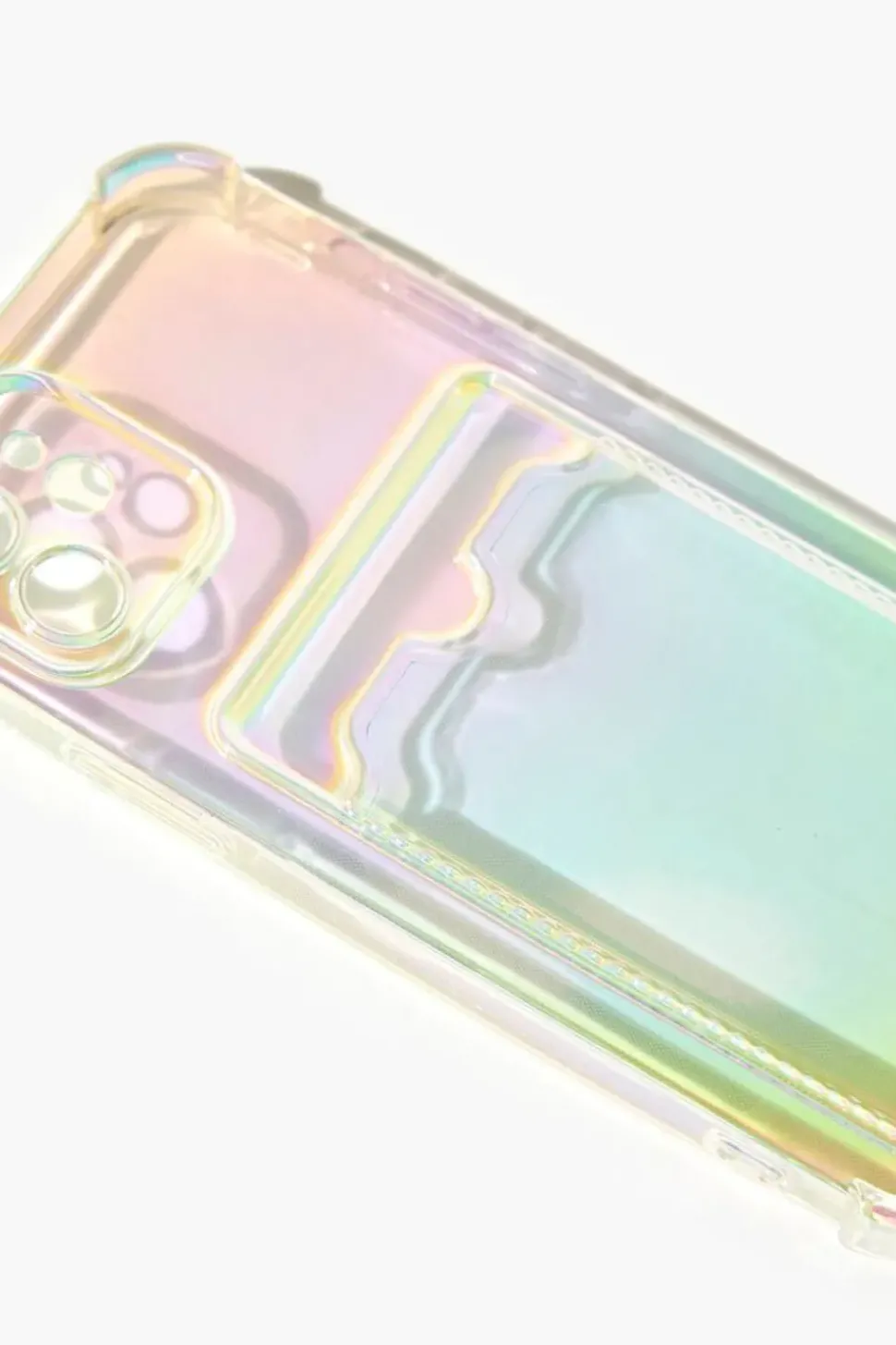 Iridescent Cardholder Case For Iphone 12