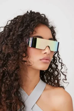 Iridescent Shield Sunglasses