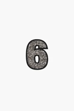 Iron-On Glitter Number Patch