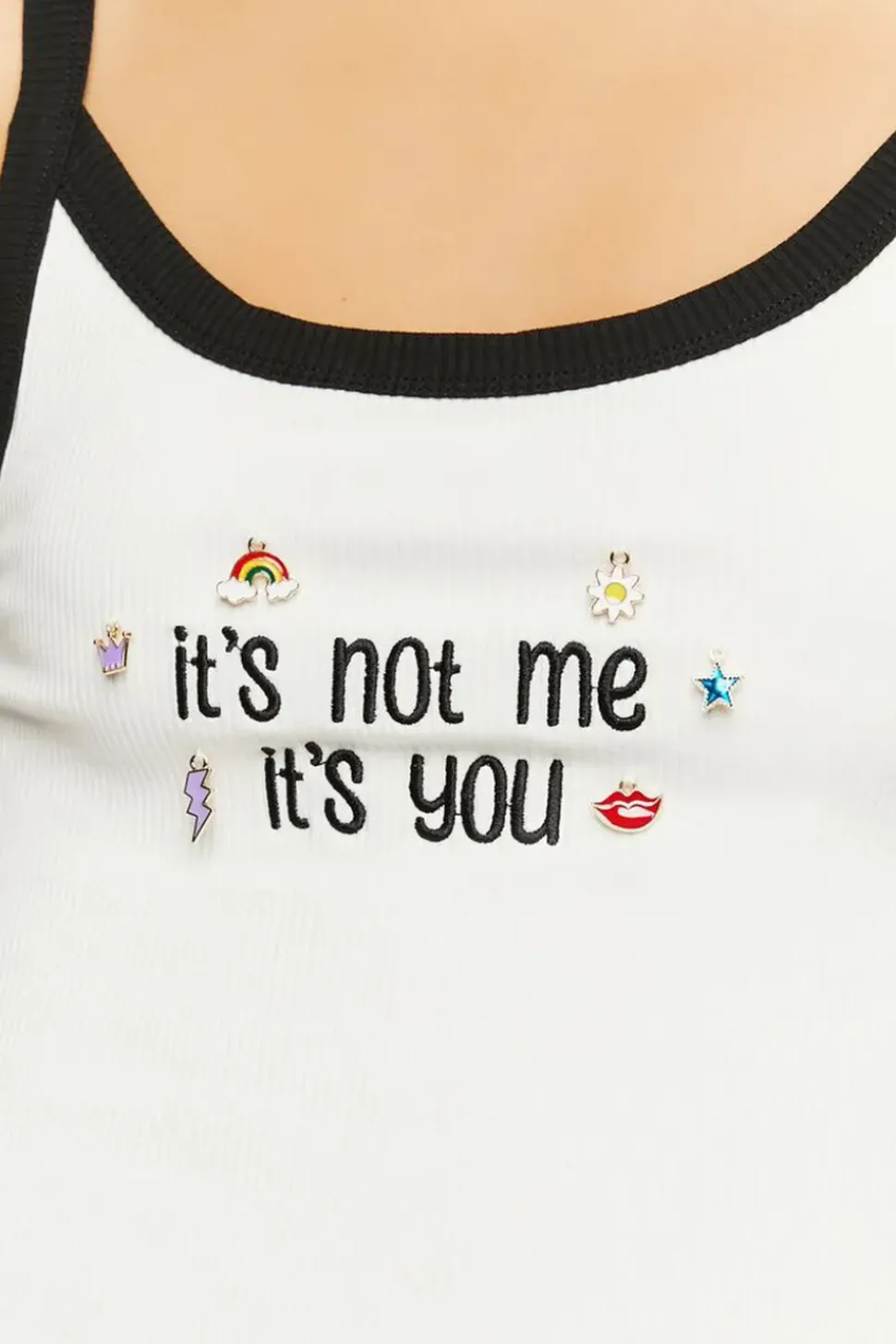 It's Not Me Charm Tank Top