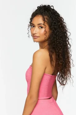 Jacquard Cropped Tube Top