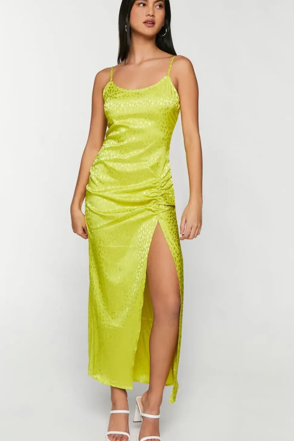 Jacquard Maxi Cami Slip Dress