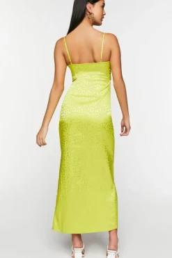 Jacquard Maxi Cami Slip Dress