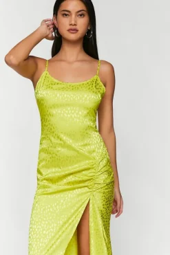 Jacquard Maxi Cami Slip Dress