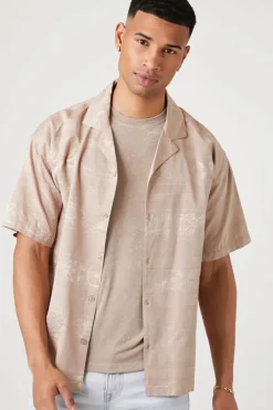 Jacquard Print Short-Sleeve Shirt