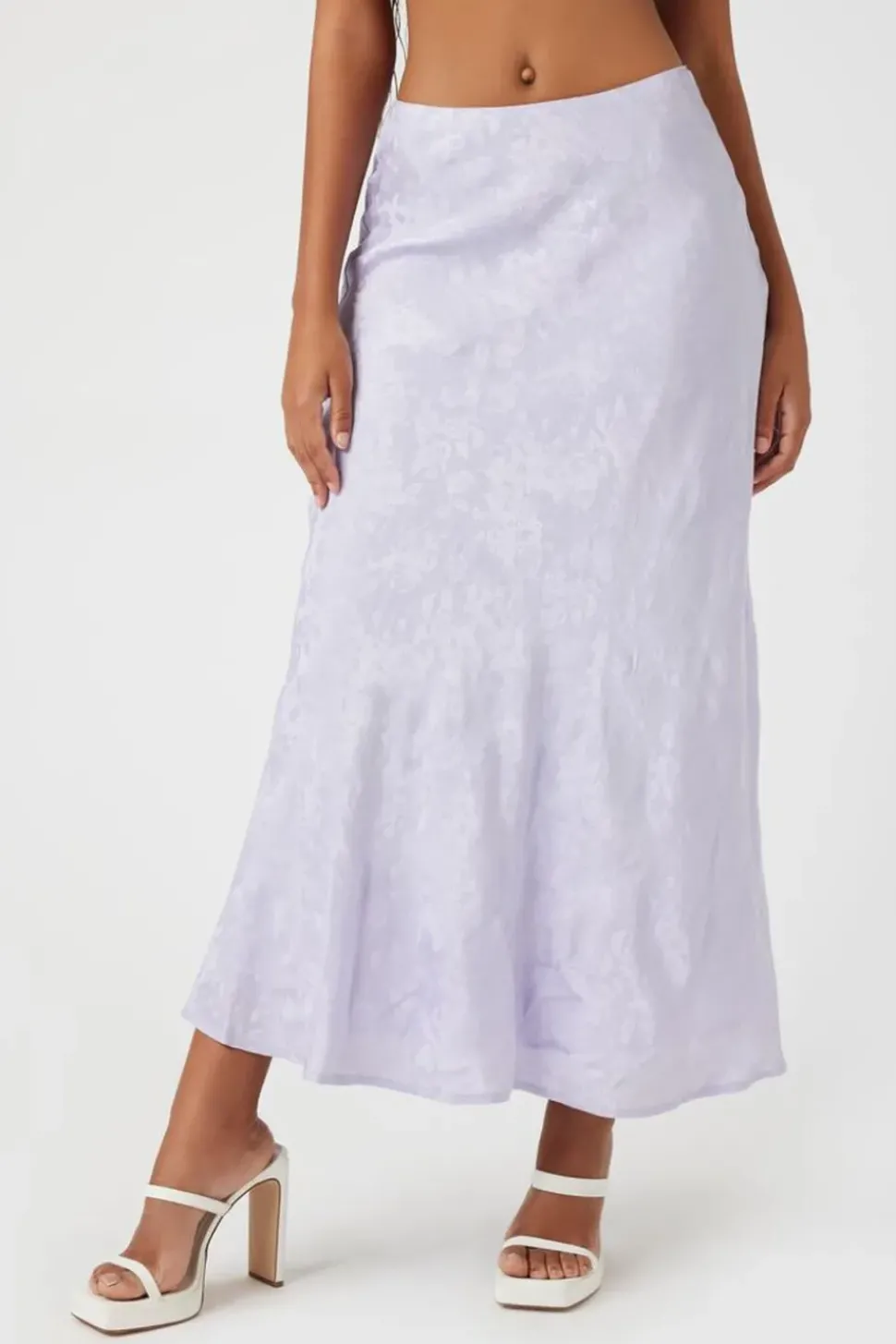 Jacquard Satin Maxi Skirt