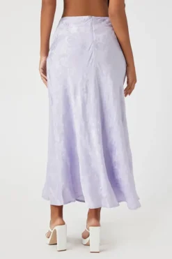 Jacquard Satin Maxi Skirt