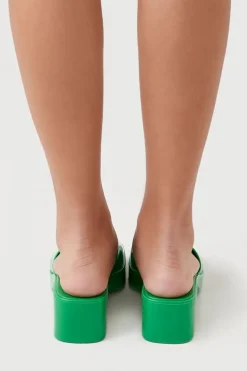 Jelly Open-Toe Block Heels