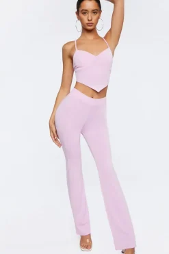 Jersey Knit High-Rise Pants
