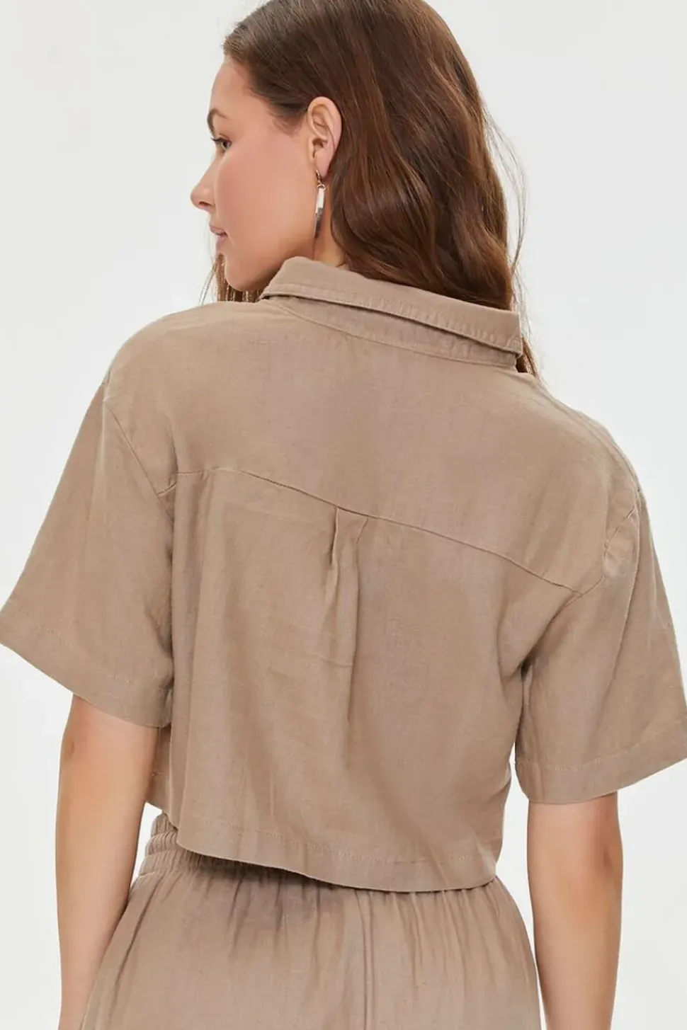 Kendall + Kylie Cropped Shirt
