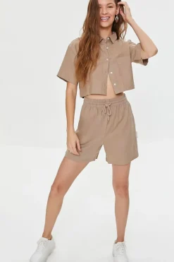 Kendall + Kylie Cropped Shirt