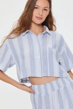 Kendall + Kylie Linen-Blend Shirt