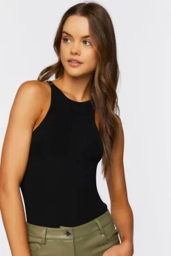 Keyhole Sweater-Knit Bodysuit