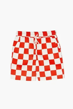Kids Checkered Drawstring Shorts (Girls + Boys)