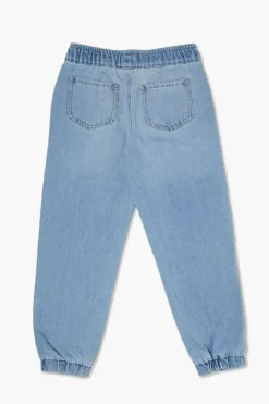 Kids Denim Drawstring Joggers (Girls + Boys)
