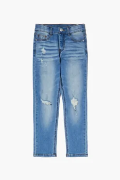 Kids Distressed Slim-Fit Jeans (Girls + Boys)