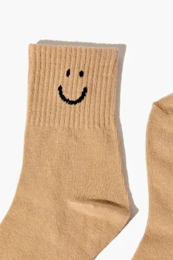 Kids Happy Face Graphic Crew Socks (Girls + Boys)