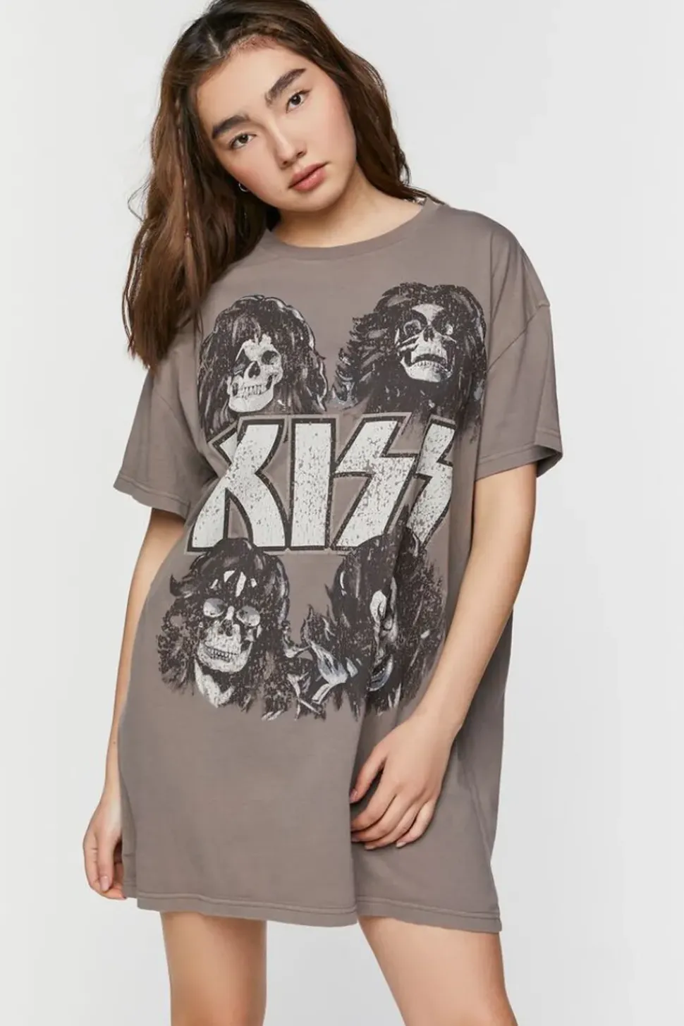Kiss Graphic T-Shirt Dress