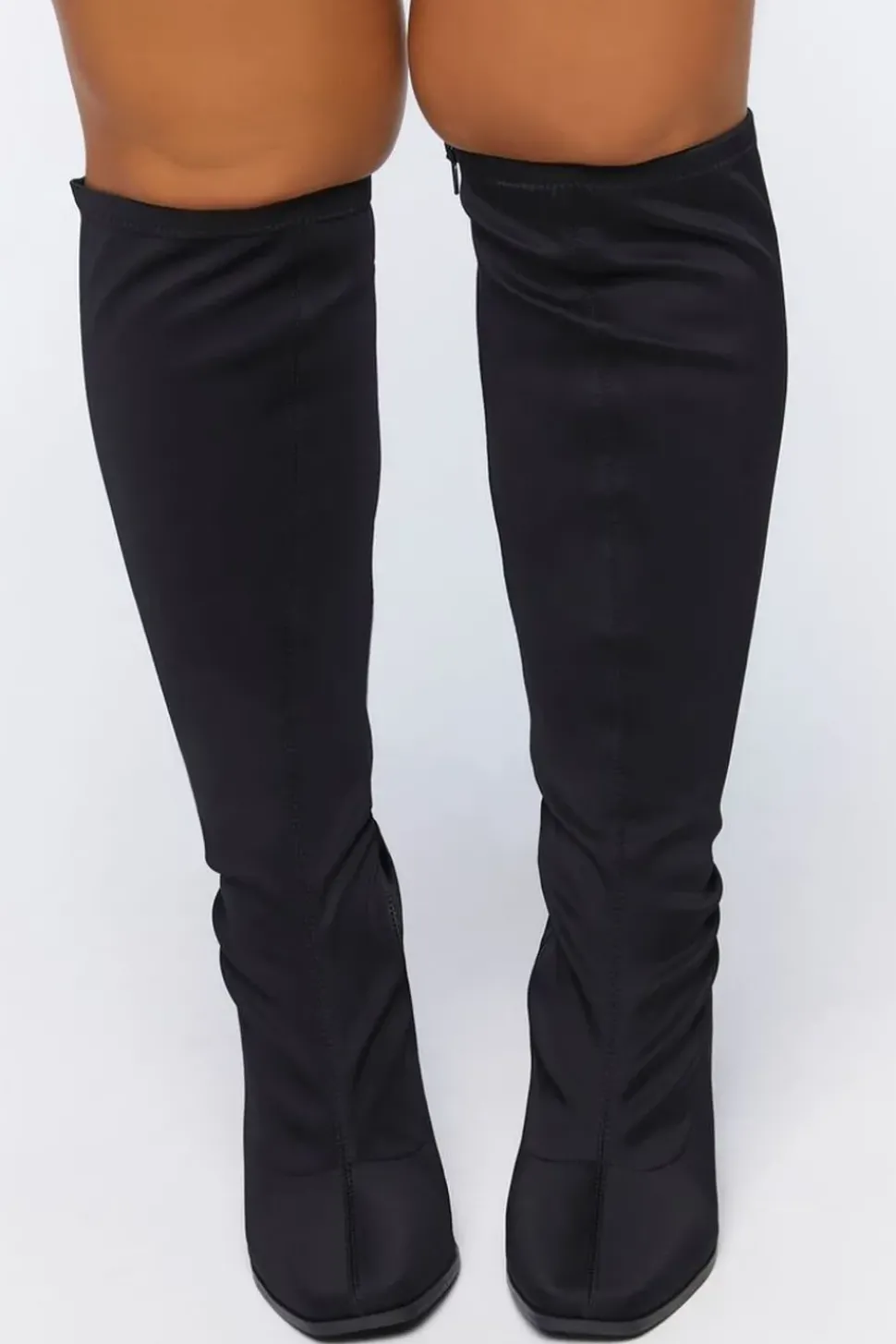 Knee-High Block Heel Boots (Wide)