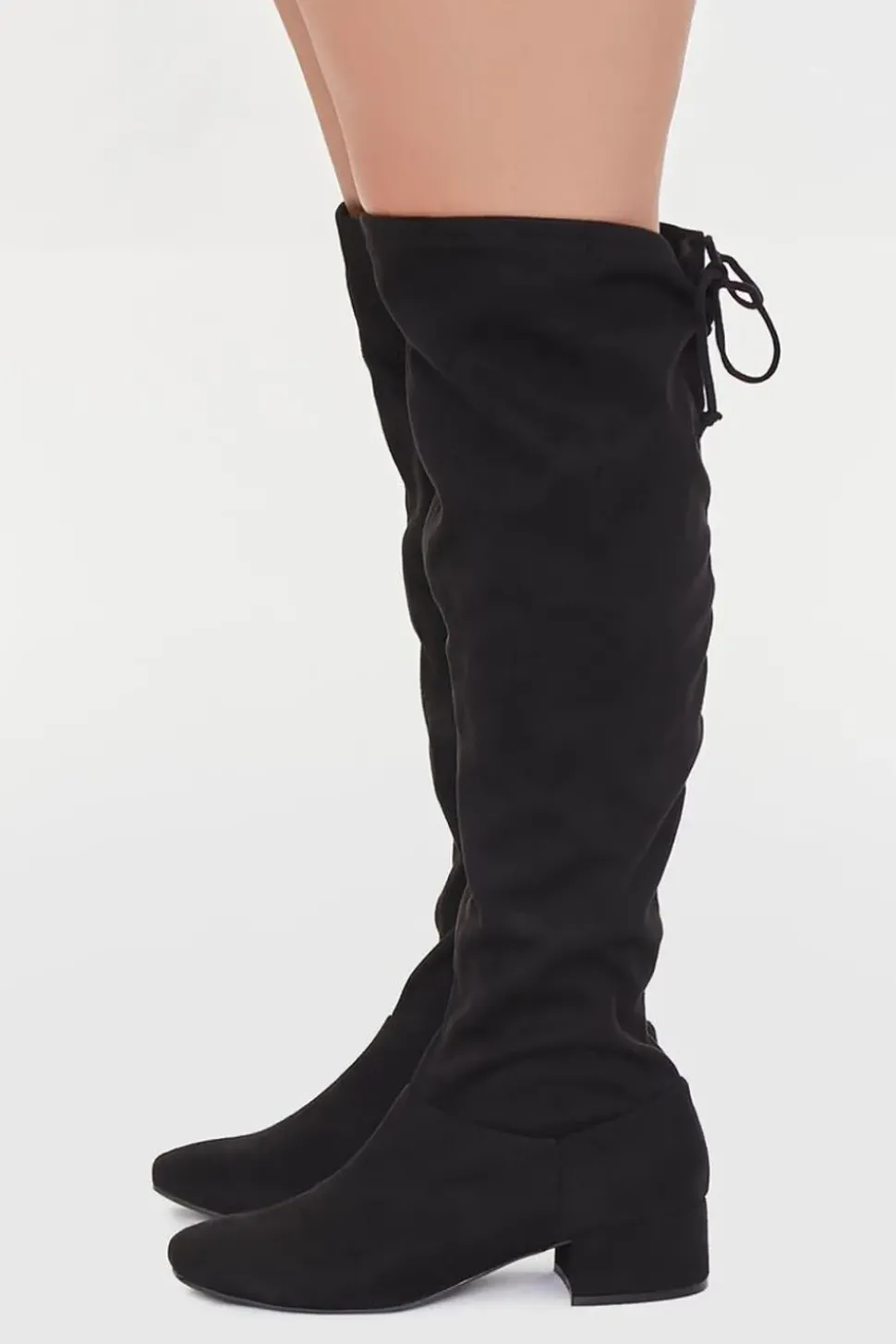 Knee-High Faux Suede Boots (Wide)