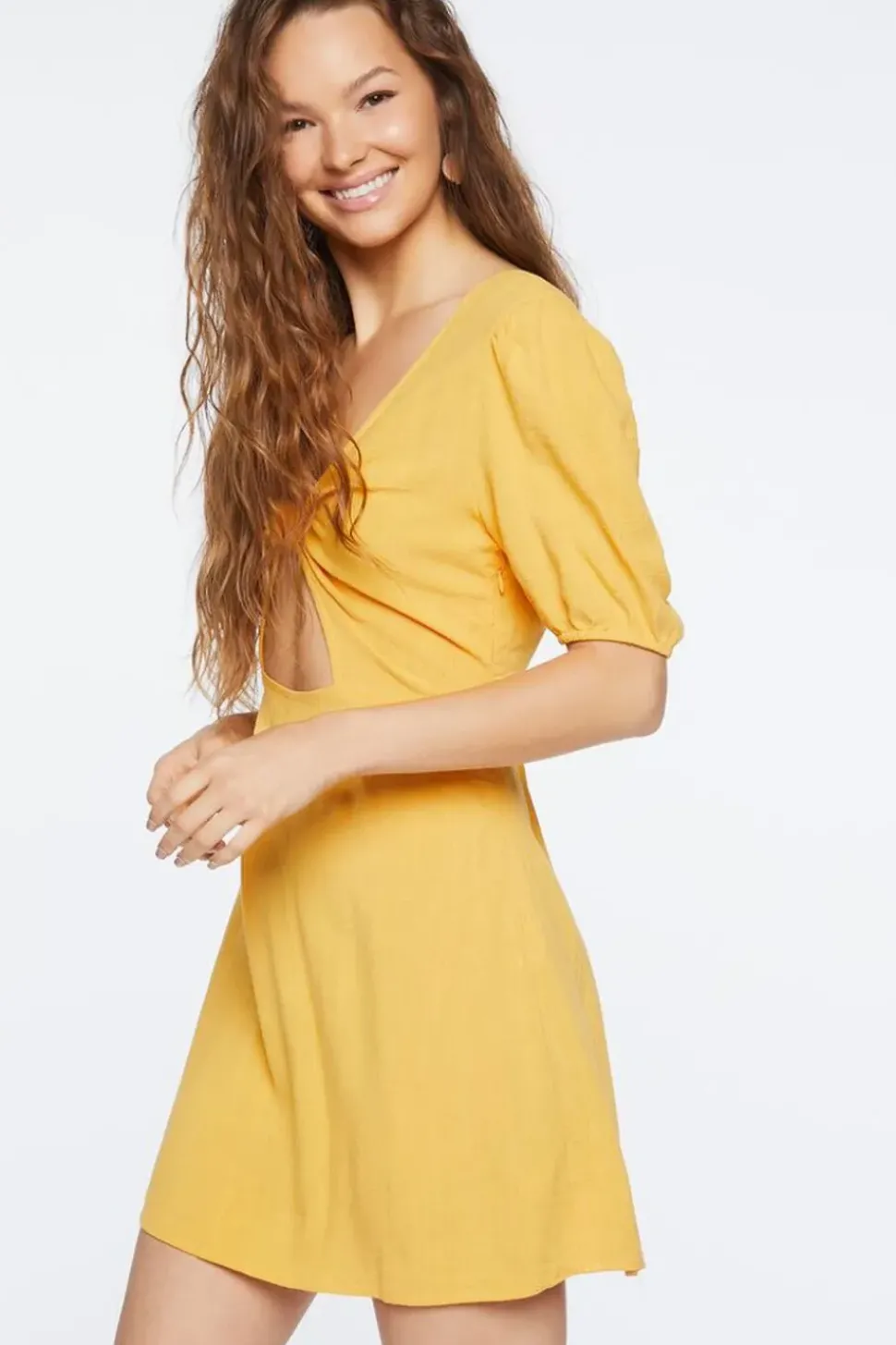 Knotted Cutout Mini Dress