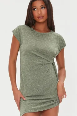 Knotted Mini T-Shirt Dress