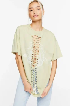 Knotted Motorcyle Graphic Tunic