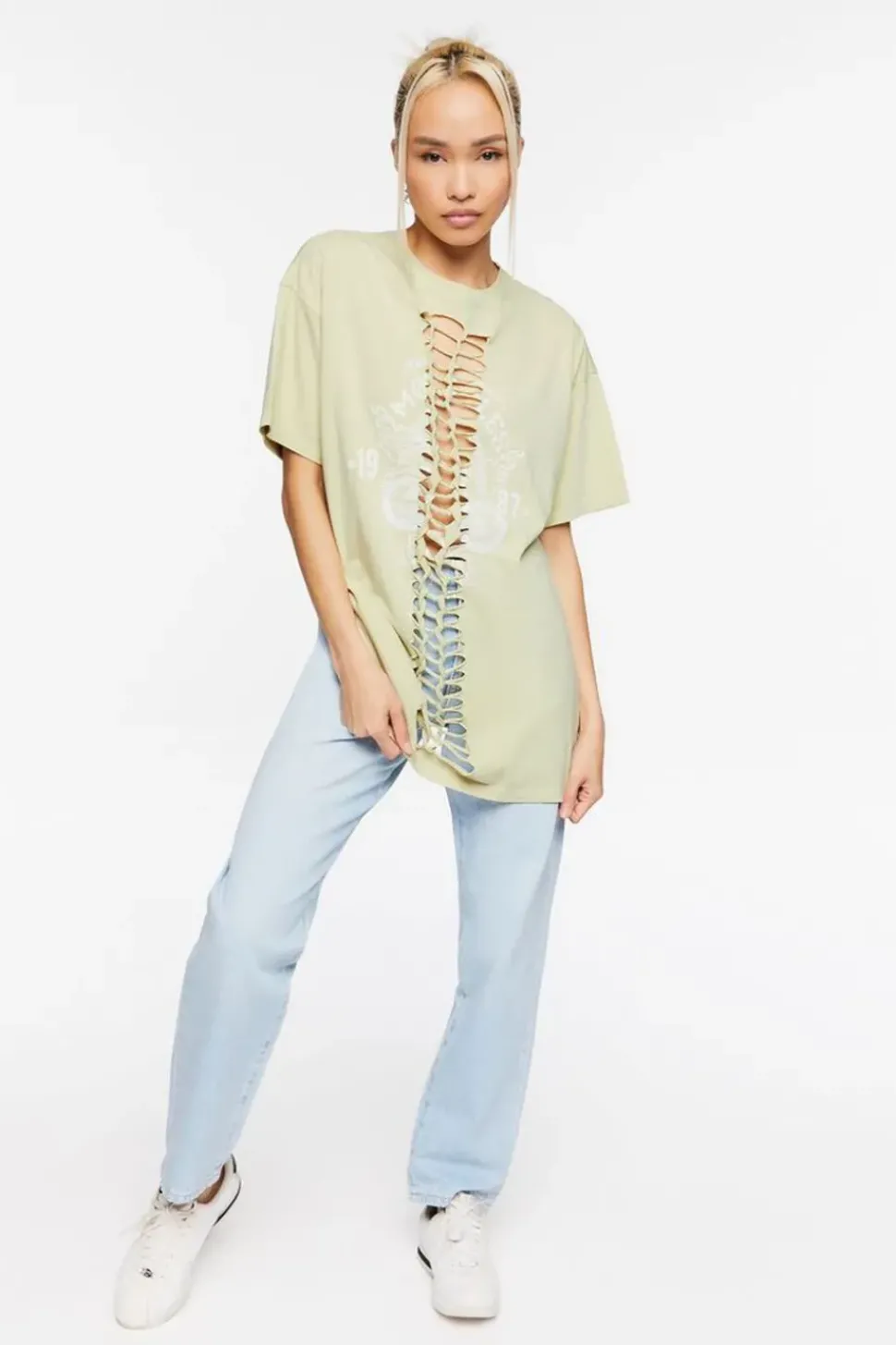 Knotted Motorcyle Graphic Tunic
