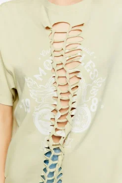 Knotted Motorcyle Graphic Tunic