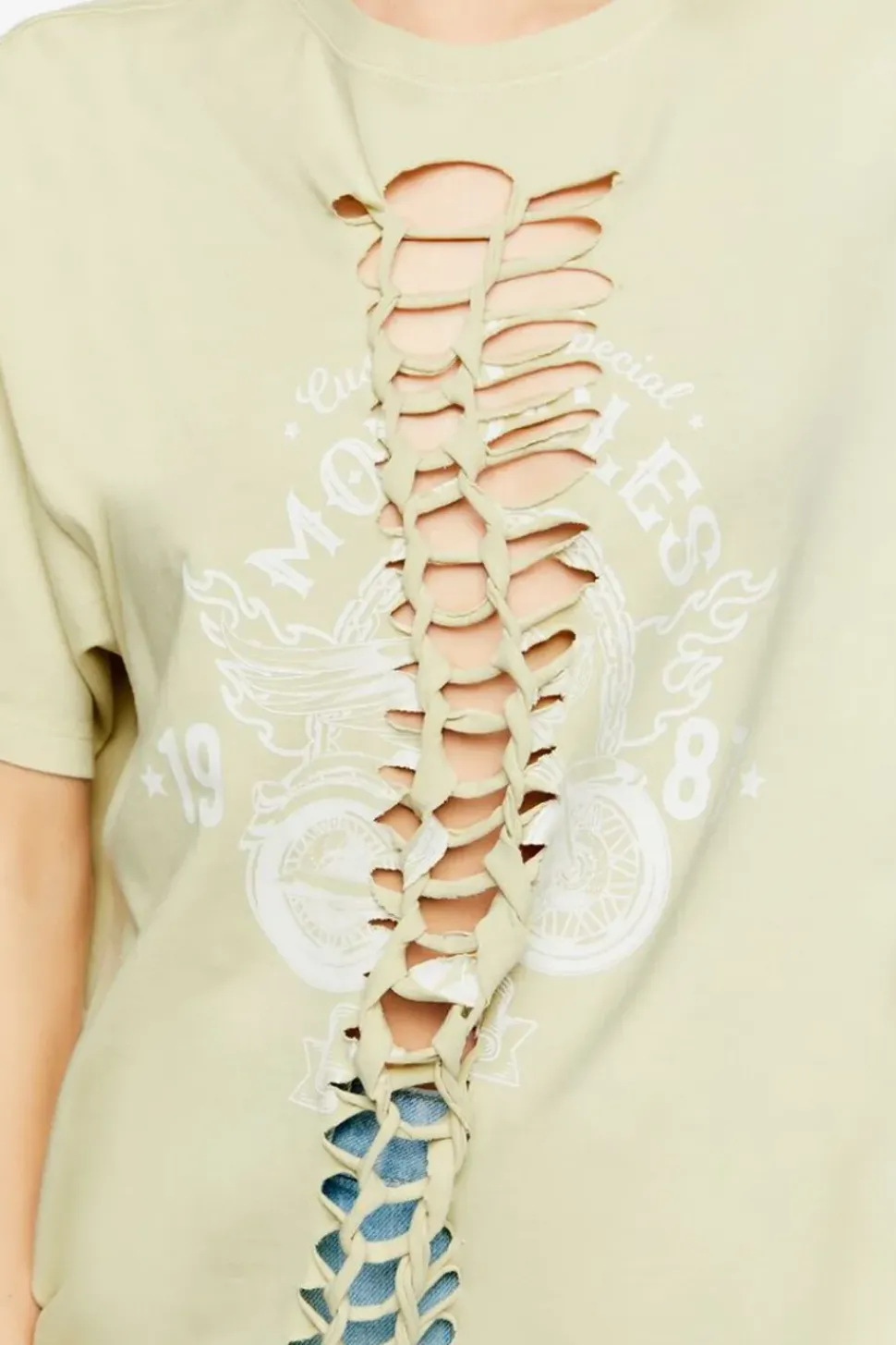 Knotted Motorcyle Graphic Tunic