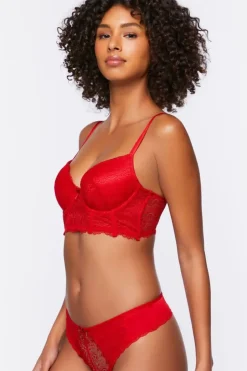 Lace Bustier Bra & Panty Lingerie Set