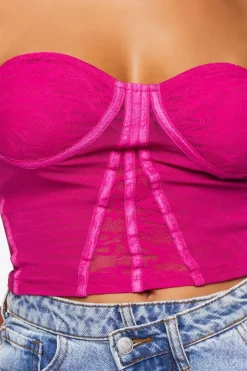 Lace Bustier Tube Top