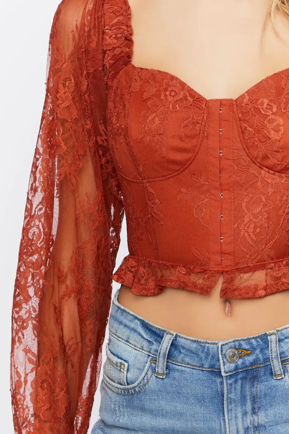 Lace Corset Crop Top