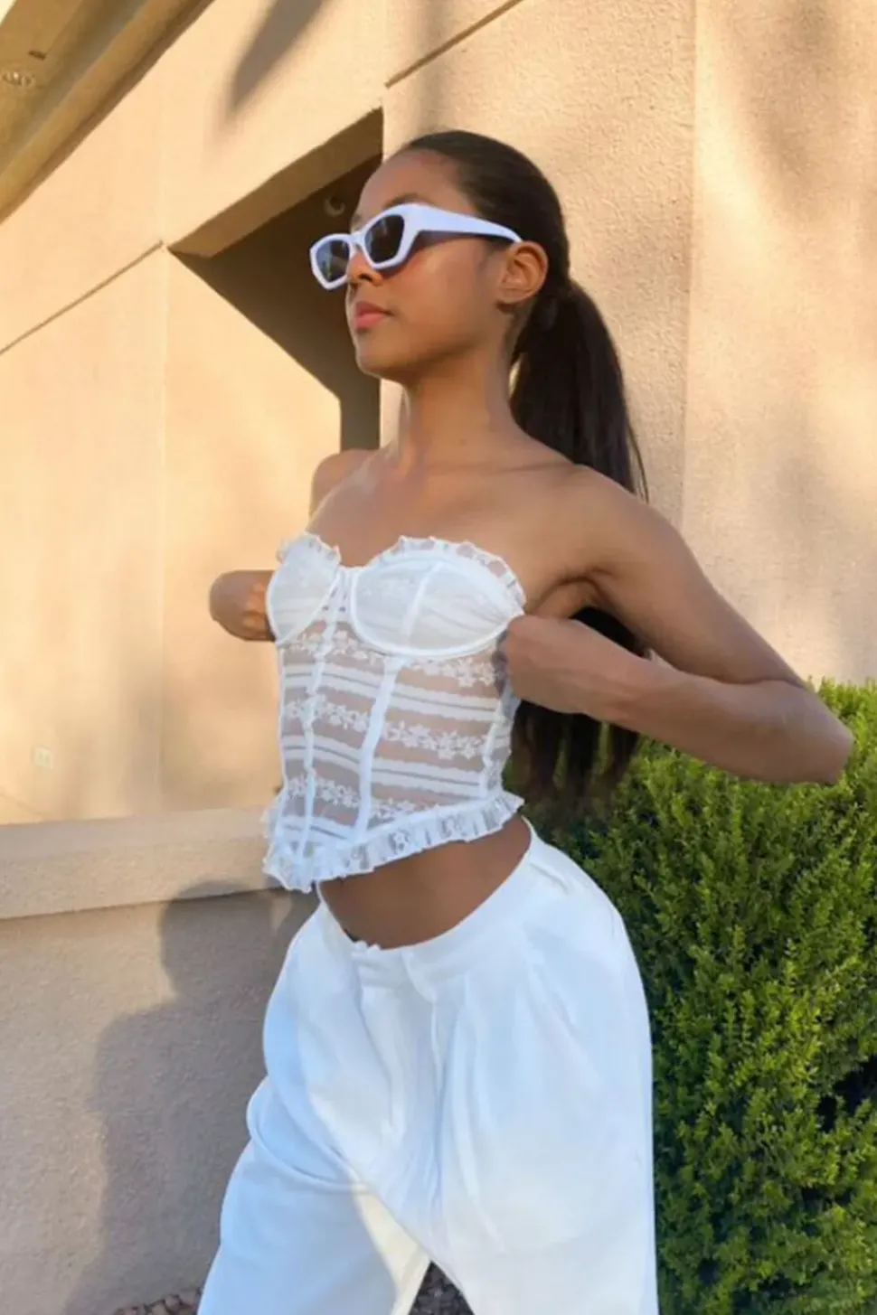 Lace Sweetheart Corset Top