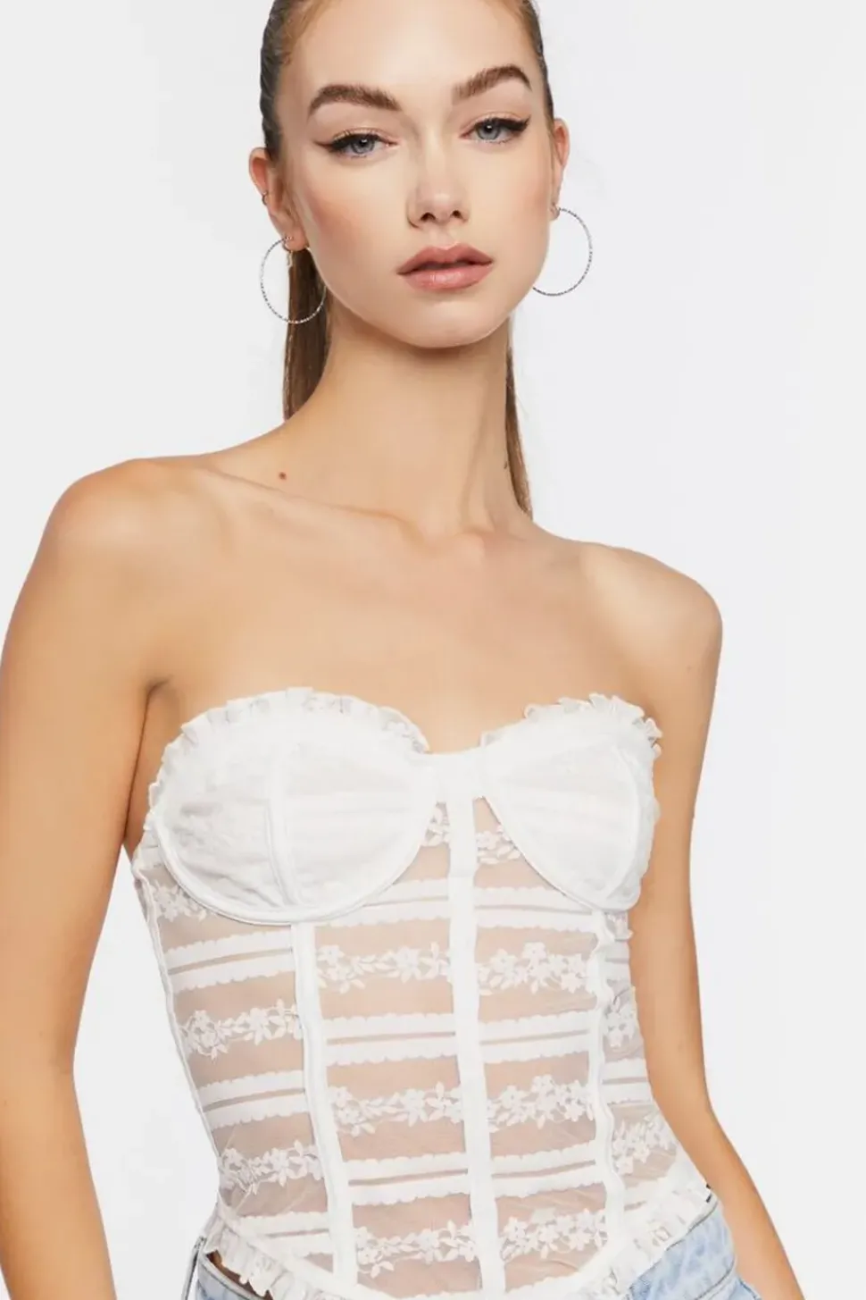 Lace Sweetheart Corset Top