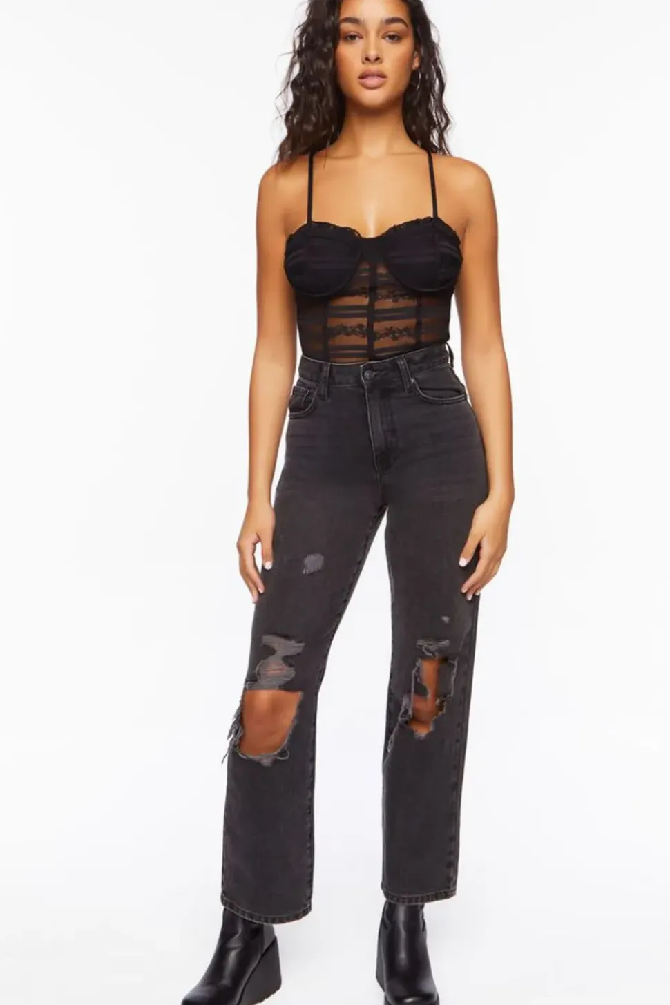 Lace Sweetheart Lingerie Bodysuit