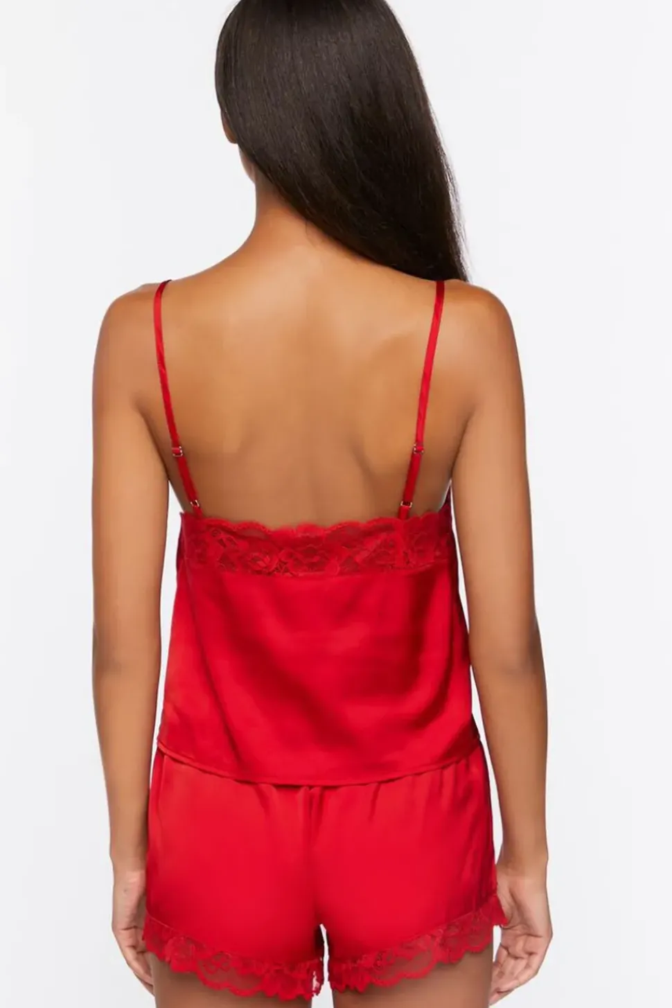 Lace-Trim Cami & Shorts Pajama Set