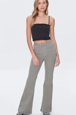 Lace-Trim Cropped Cami